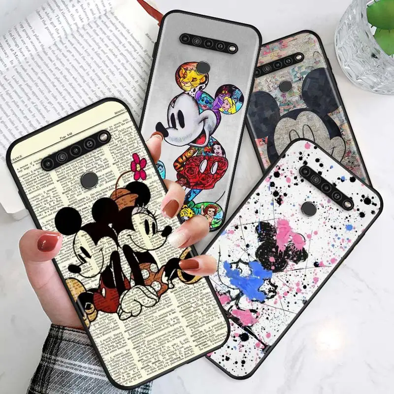 

Cute Mickey Minnie Love For LG Q60 V60 V50 S V40 V30 K92 K42 K22 K71 K61 K51S K41S K30 K20 2019 G8S G8 X ThinQ Phone Case
