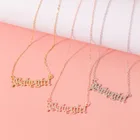 Женское Ожерелье с фианитами, с подвесками