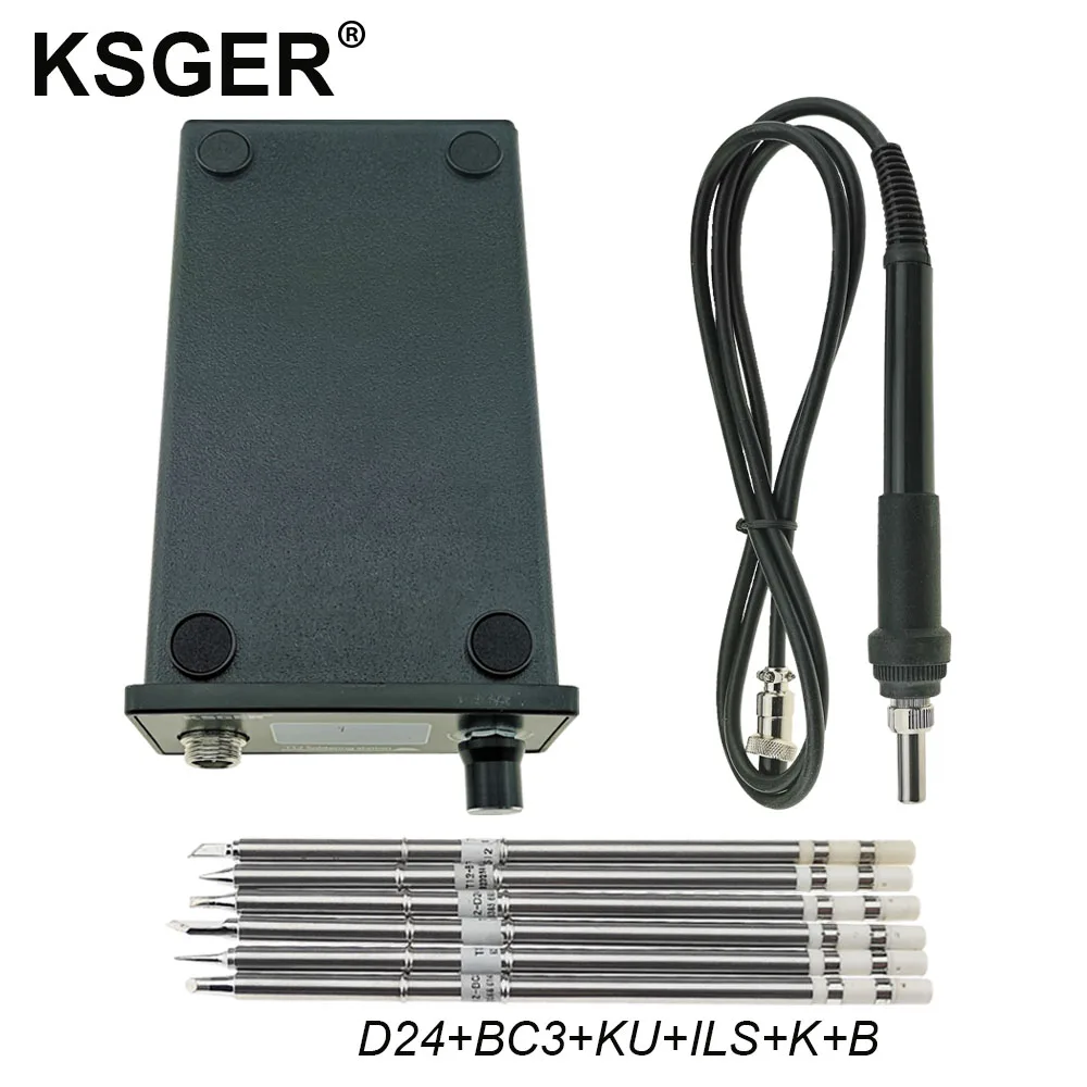 Sets 6 KSGER T12 паяльная станция V2.0 STM32 OLED Цифровые Электрические паяльники Stings DIY сварочные инструменты быстрый нагрев T12 наконечник утюга - Цвет: Sets 6