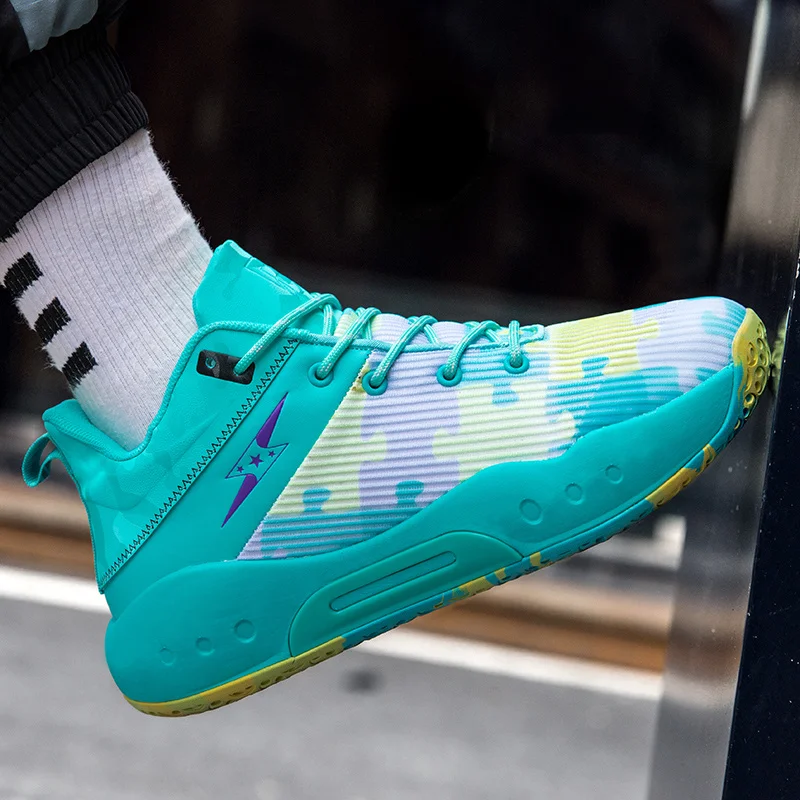 

New Male Basketball Sport Shoes Comfortable Basketball Shoes Woman Breathable Running Sneakers Walking Anti-Slip Men Trainers