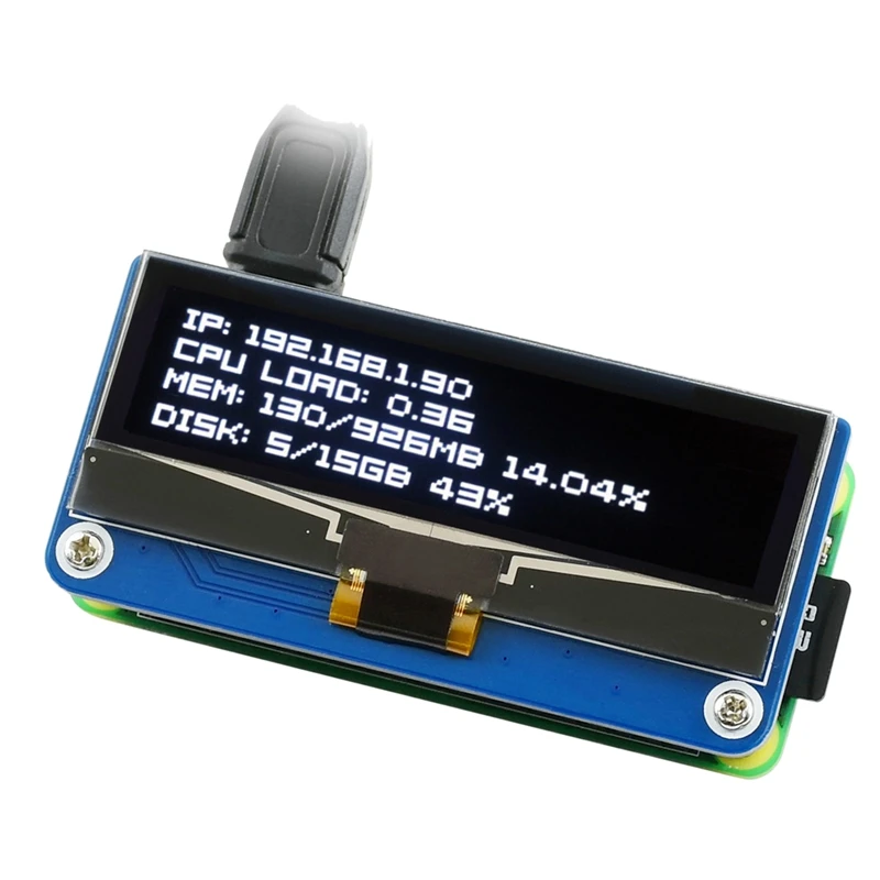Waveshare 2 23 дюймов OLED дисплей шляпа 128x32 пикселей SPI/I2C интерфейс для Raspberry Pi 3B/4B/Zero