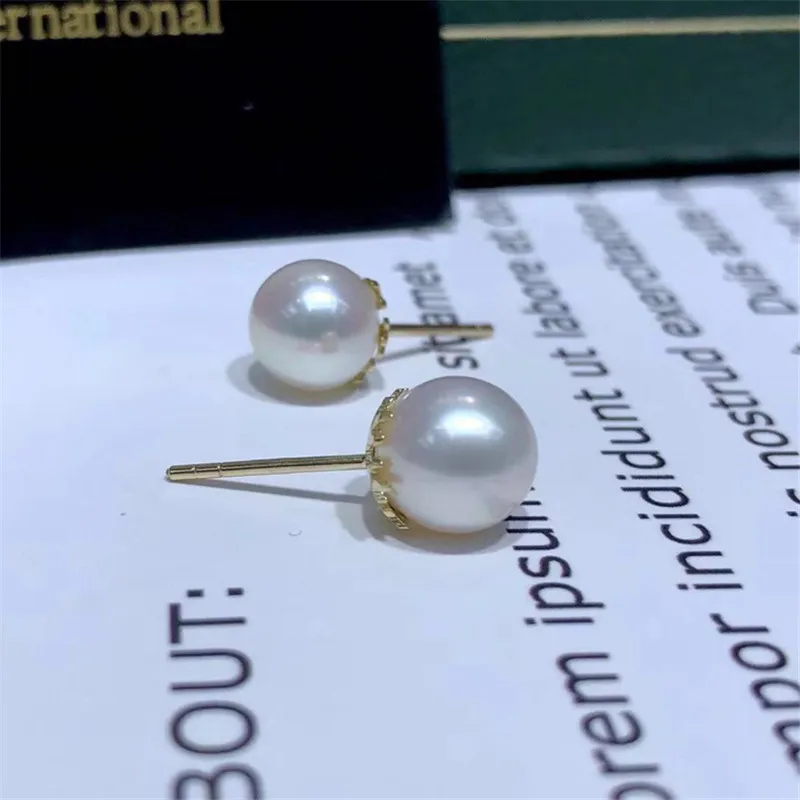 

Genuine 18K Yellow Gold Earrings Ear Hook Ear Line Earring Blank Bracket DIY For Women Earring Jewelry Accessories Bijoux