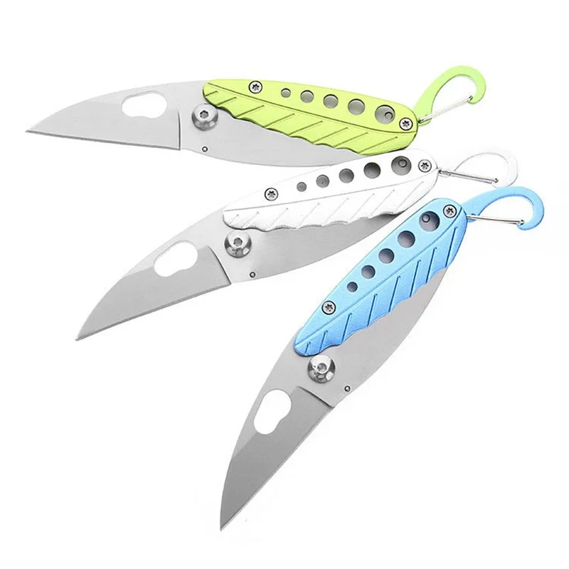 New Arrival Leaf Steel Mini Pocket Folding Knives CS Go Knife Fast Open Key chain Hunting Weapons Survival EDC Useful Tool | Инструменты