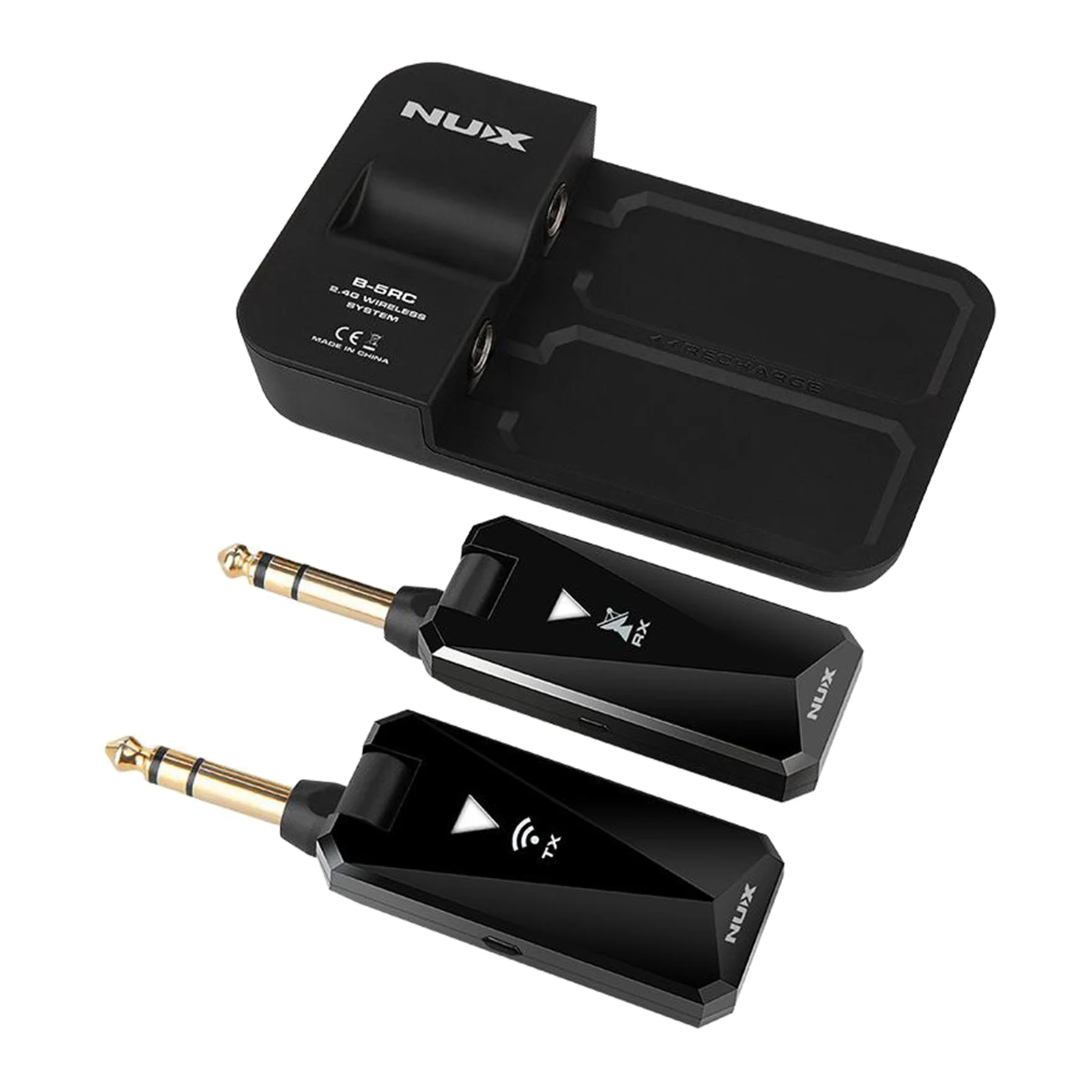 

Wireless Guitar Transmitter Receiver Set 2.4GHz Wireless System 4 Channel