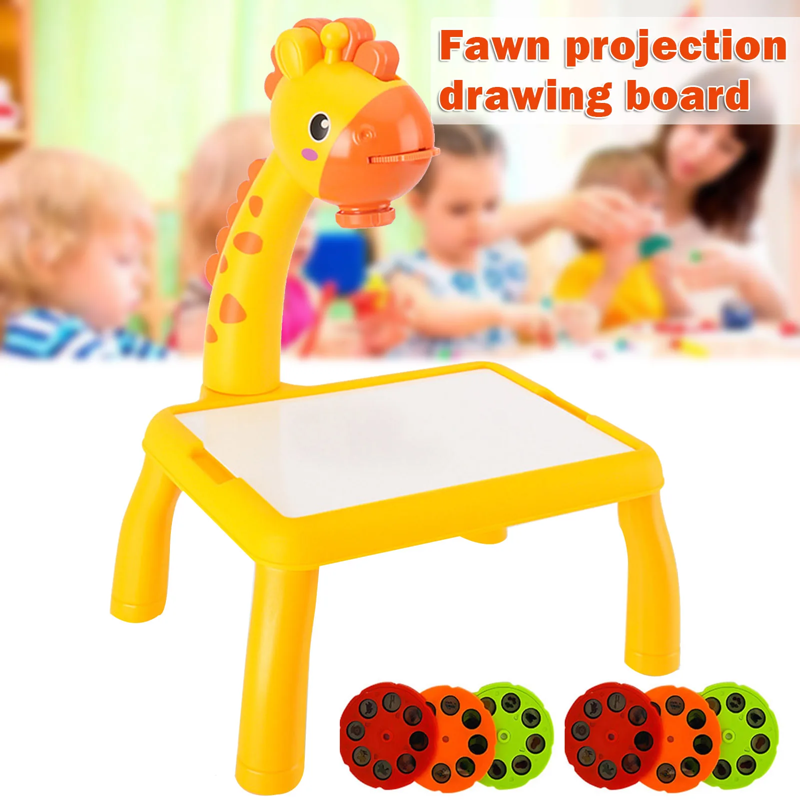 

Детский стол для рисования с проектором, Обучающие игрушки с функцией пения, съемный Проекционный стол для рисования для ребенка NSV