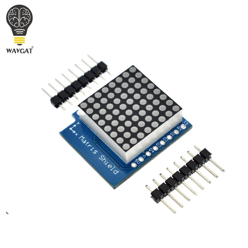 WAVGAT матрица светодиодный щит V1.0.0 для WEMOS D1 Мини цифровой сигнал Выход управление