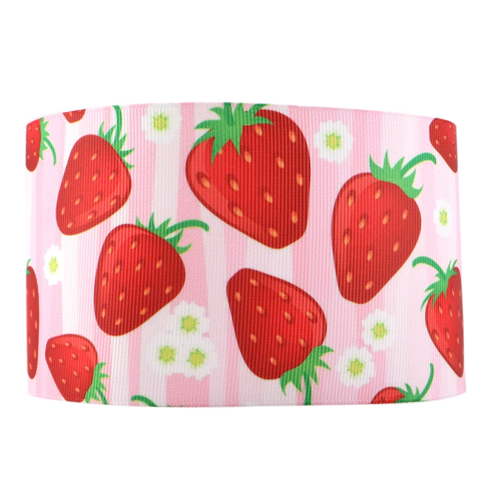 

David accessories 75mm Summer Fruit Grosgrain Ribbon 50 yards,DIY Christmas Decoration Supplies, gift wrap,50Yc11367
