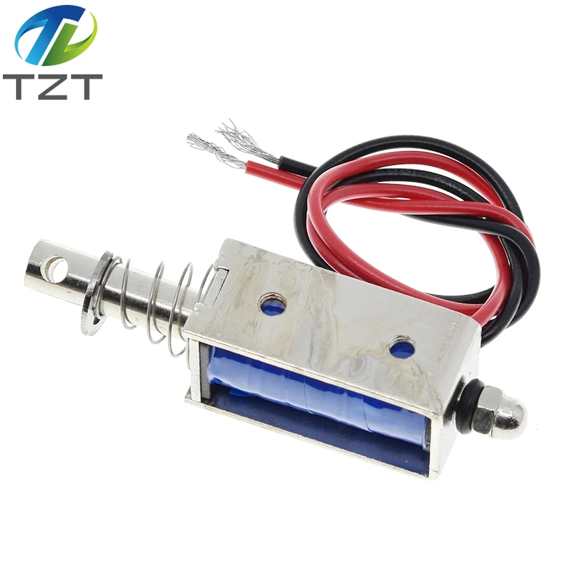 TZT JF-0530B DC 6V 12V 24V Push &amp Pull Тип открытая рама Электромагнит keepping сила 5N Путешествия 10
