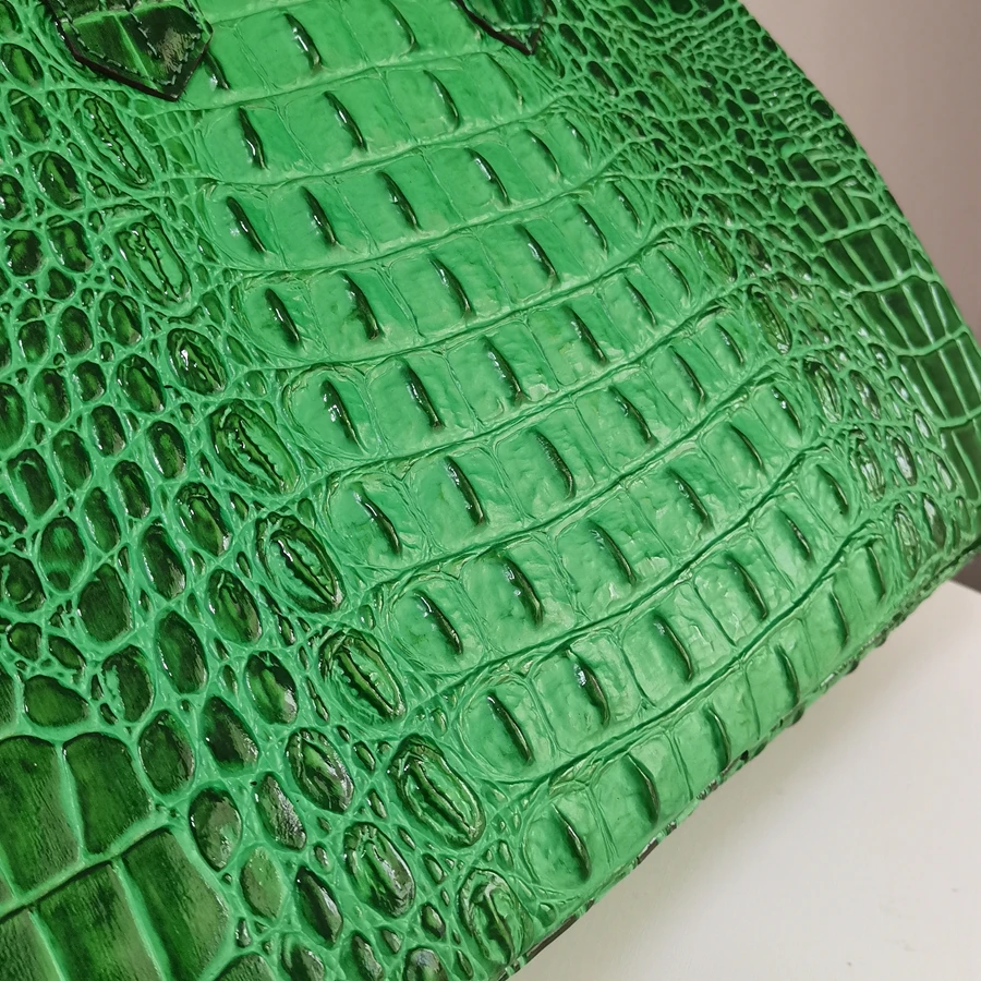 

High Quality~Green Crocodile Pattern Luxury Genuine Leather Women Bag Handbag Real Leather Lady Tote Bag Big Female Shoulder Bag