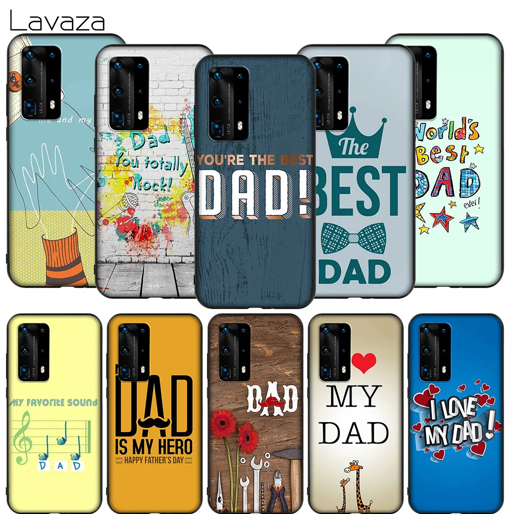 Чехол Lavaza Best Dad для Huawei P8 P9 P10 P20 P30 Y6 Y7 Y9 Lite Pro P Smart Nova 2i 3i Mini 2017 2018|Бамперы| |