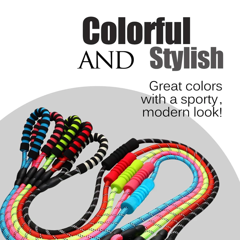 Светоотражающий длинный поводок для собак нейлоновая веревка домашних животных