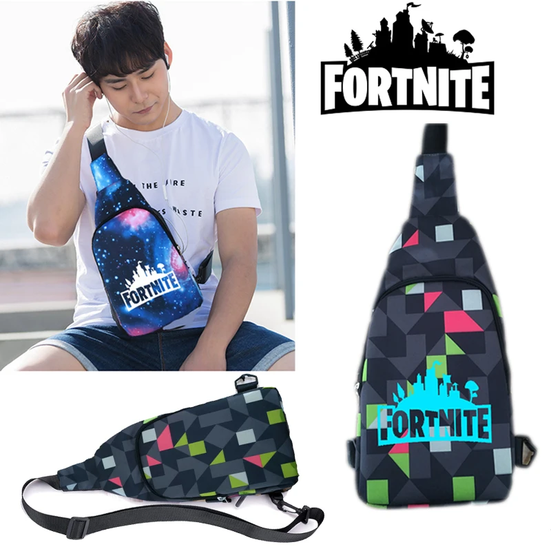 Мужская нагрудная сумка унисекс Fortnites поясная для уличного спорта на плечо с
