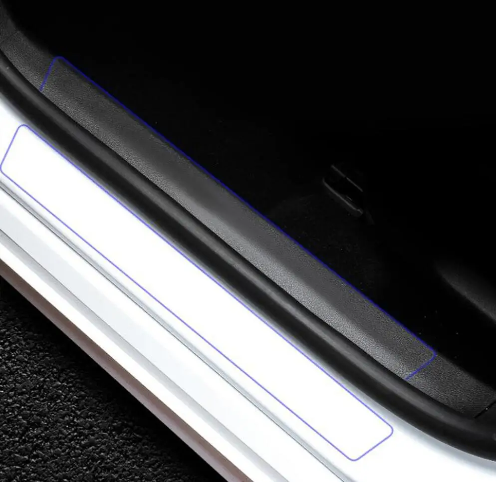 Наклейка на пороги автомобиля прозрачная Накладка для Nissan Kicks Navara NP300 D23 Citroen DS7 DS 7 4