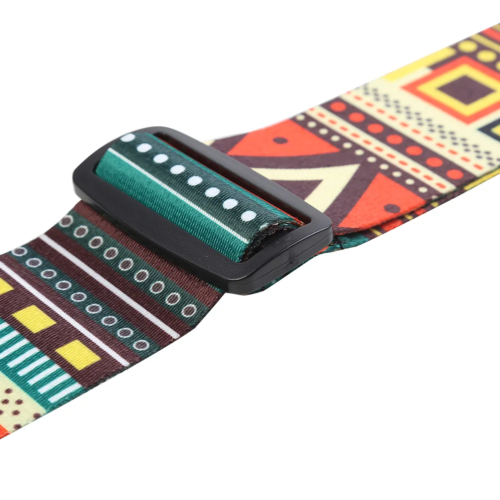 einstellbare polyester gitarre gürtel gelbrote elektrische gitarre straps mit pu leder enden für bass folk gitarre liefert free global ship