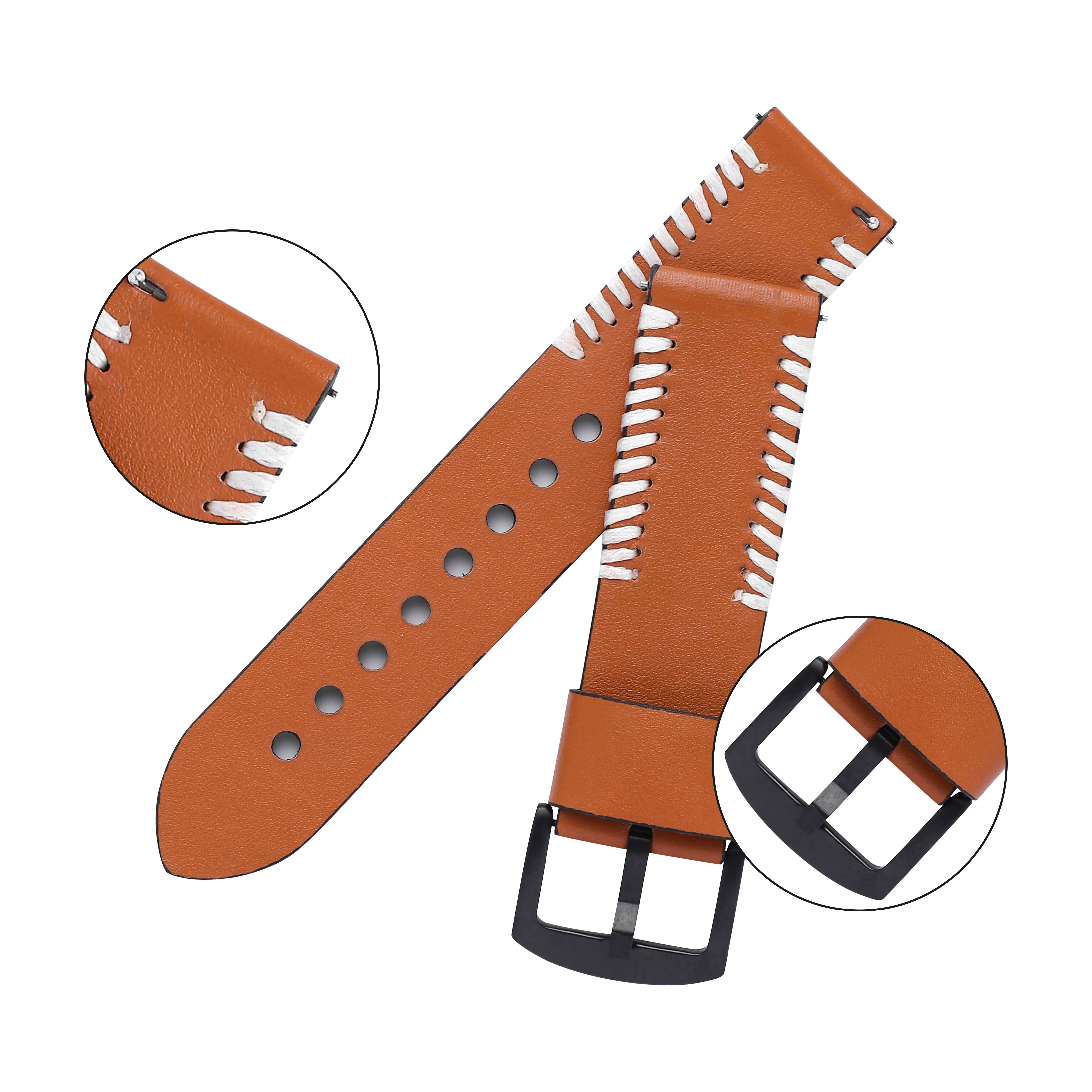 Leather Watchband For Huawei GT2 Watch Band Quick Release 22mm Leather Watch Strap For Samsung Gear S3 Watch Leather Strap Belt