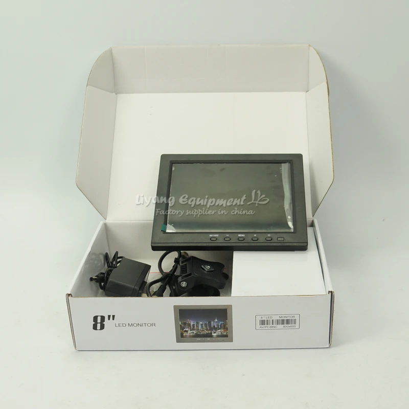 8-дюймовый монитор LY 8-дюймосветодиодный TFT LED Видео Аудио VGA BNC HDMI 4:3 экран для DVR ПК