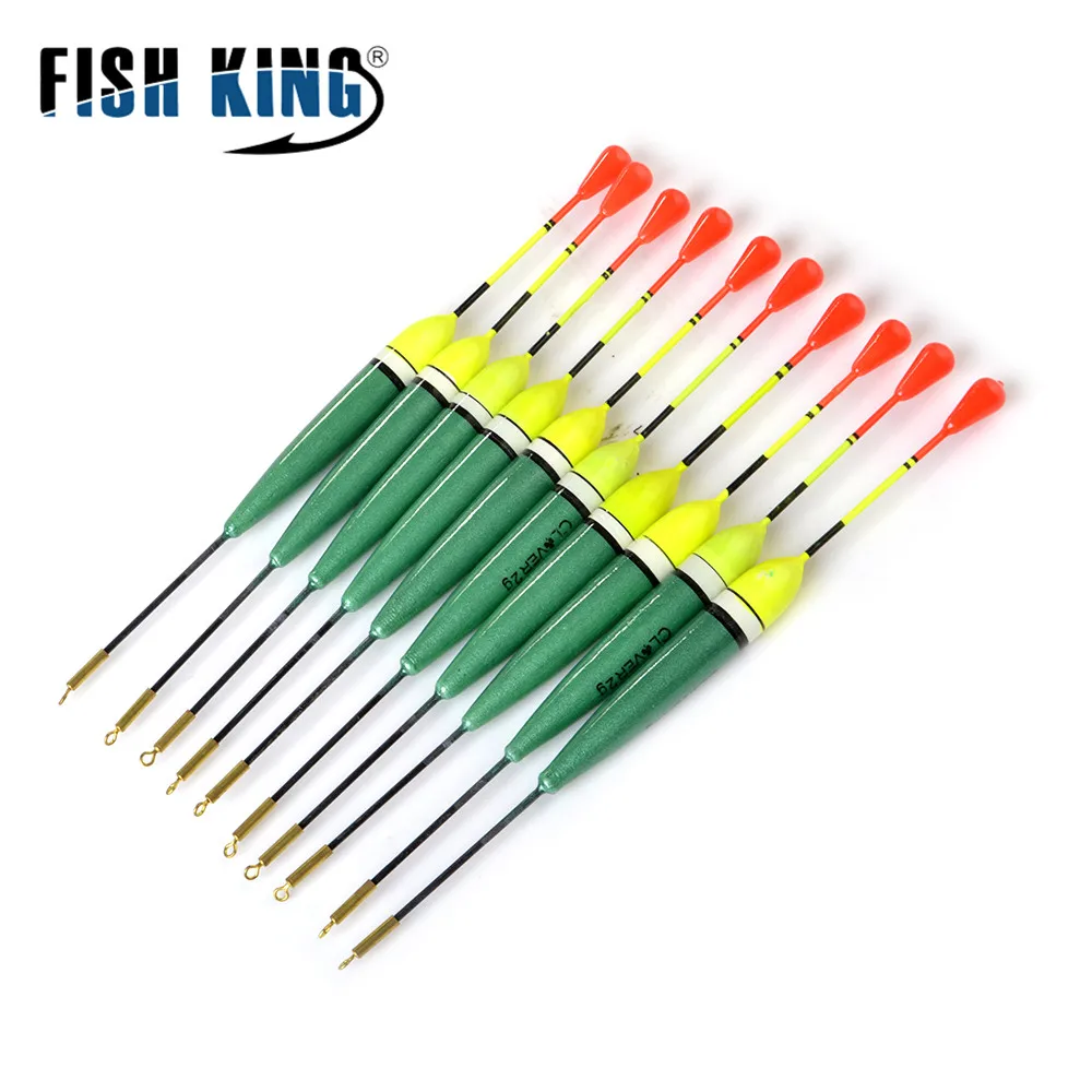 

FISH KING 10 шт./лот 2 г 4 г 5g баргузинская ель поплавок длинный вертикальный буй для карпа рыболовные снасти Pesca