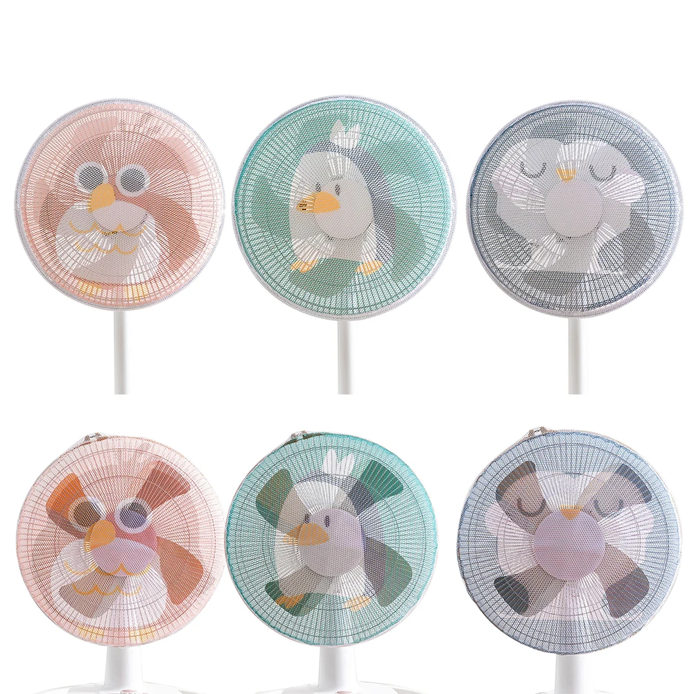 

Safety Electric Fan Cartoon Covers for Baby Kids Finger Protector Anti-Pinch Safety Mesh Nets Fan Guard Home Office Dust Shield