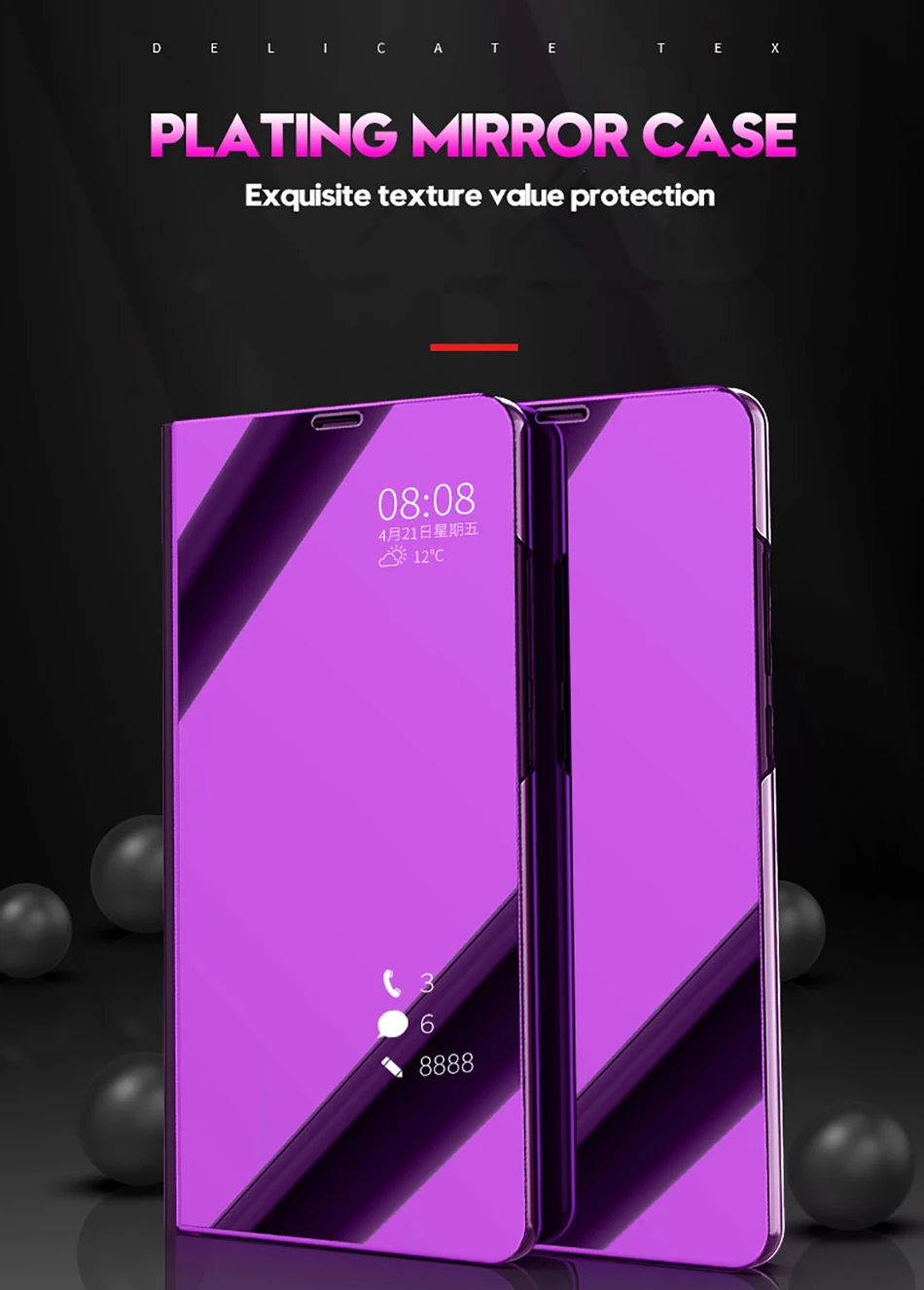 Умный зеркальный флип-чехол для телефона samsung Galaxy S9 S10 S8 S7 S6 Edge Plus S10E Прозрачный чехол для samsung Note 9 8 5 4 3 Чехол