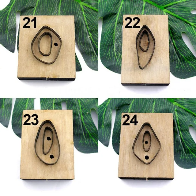 Японское стальное лезвие правило высечки стальной пробойник овальные серьги