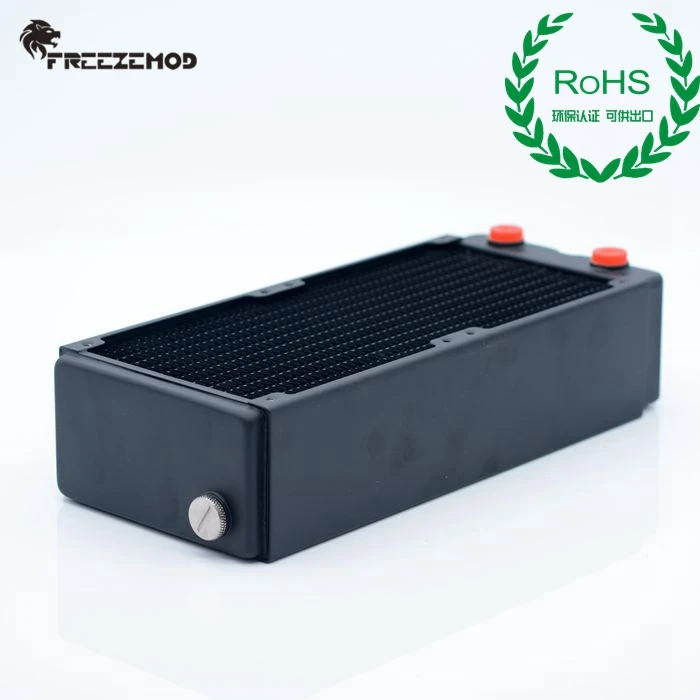 FREEZEMOD компьютер ПК Водяной радиатор медный 3 слоя 65 мм медные плавники G1/4
