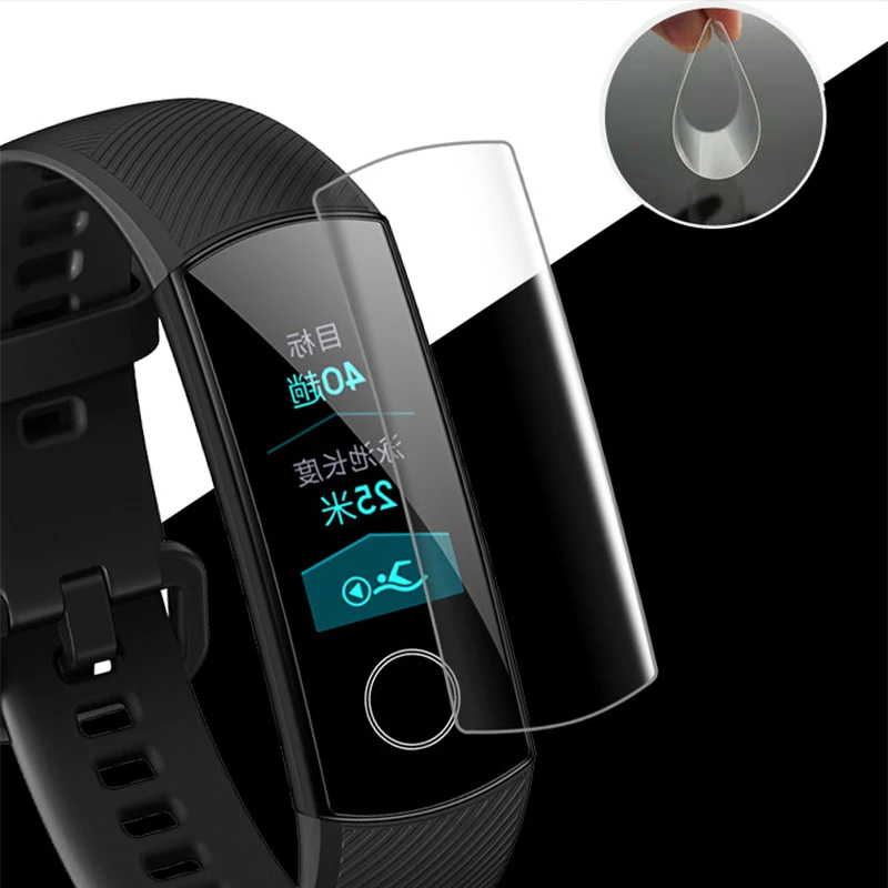 Фото For Huawei Honor Band 5 4 Screen Protector Soft TPU Waterproof protective Cover Film Bracelet Wristband Accessories Band4 band5 For Huawei Honor Band 5 4 Screen Protector Soft TPU Waterproof protective Cover Film Bracelet Wristband Accessories Band4 band5