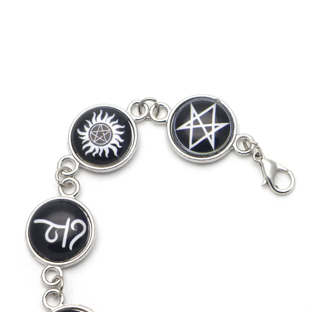 ZF2759 1PCS Cool Jewelry TV Show Supernatural Rune Handmade Amulet Bracelets Gifts For Child Friend |