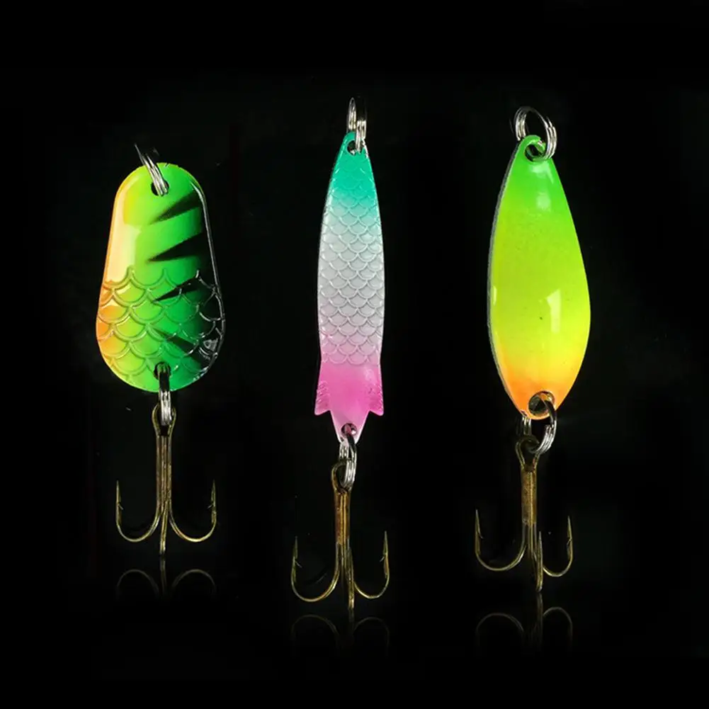 

HiMISS Fishing Lure Kit Colorful Sequins Lure With Hooks Bait Set Metal Lure Tackle Hard Bait 11pcs/31 pcs