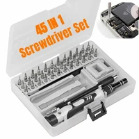 g20 screwdriver kit 45 precision magnetic bits diy dismountable screw driver set mini tool case for smart home pc phone repair