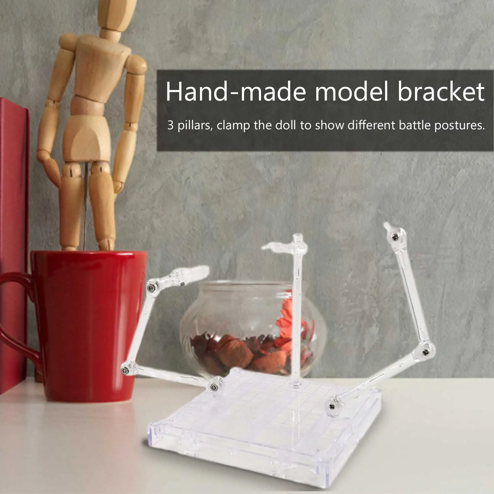 Фигурка в сборе держатель дисплея прозрачный 7 дюймов кукла модельный зажим