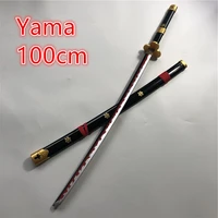 100cm anime cosplay yama magic sword roronoa zoro sword weapon katana espada wood ninja knife samurai sword prop toys