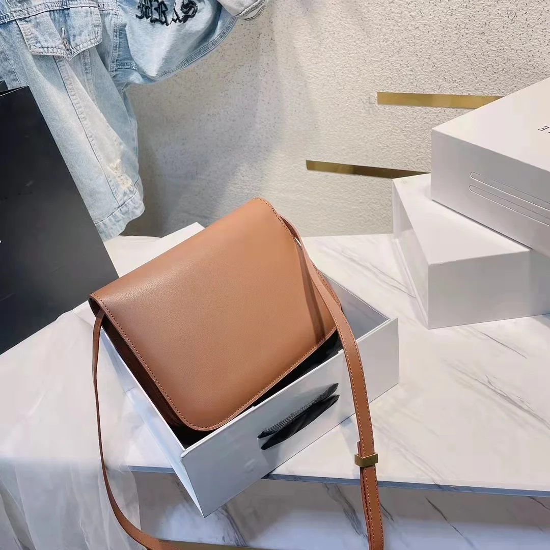 

bolsa feminina Square Bag bags Luxury Designer Shoulder Bag women Cowhide Crossbody bag with boxes