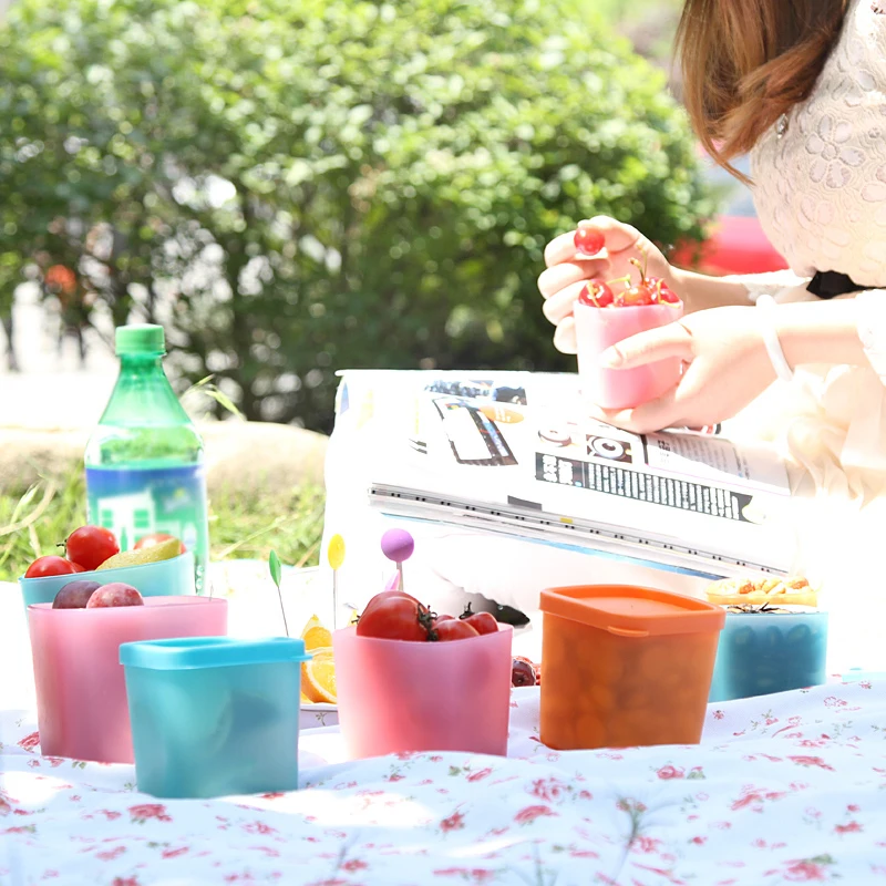 1Pc Portable Kitchen Plastic Mini Foods Jars With Cover lids Fruits Beans box Condiment Pepper jar Seasoning Storage Container | Дом и сад