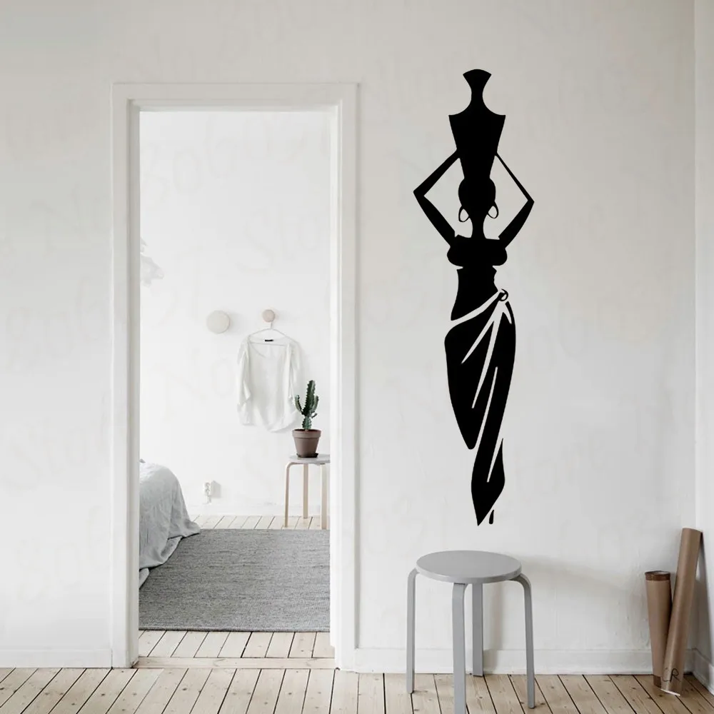 Виниловые наклейки на стену с изображением Африканской женщины девушки для