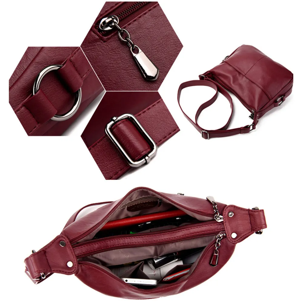 

Luxury Handbags Women Bags Designer Soft Leather Bags For Women Crossbody Messenger Bag Ladies Vintage Shoulder Bag Famous Brand