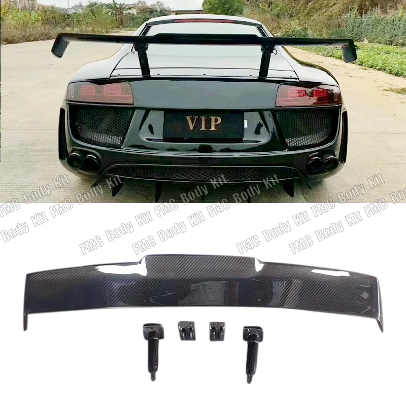 Автомобильный спойлер R8 PPI из углеродного волокна задний для Audi GT V8 V10 2008