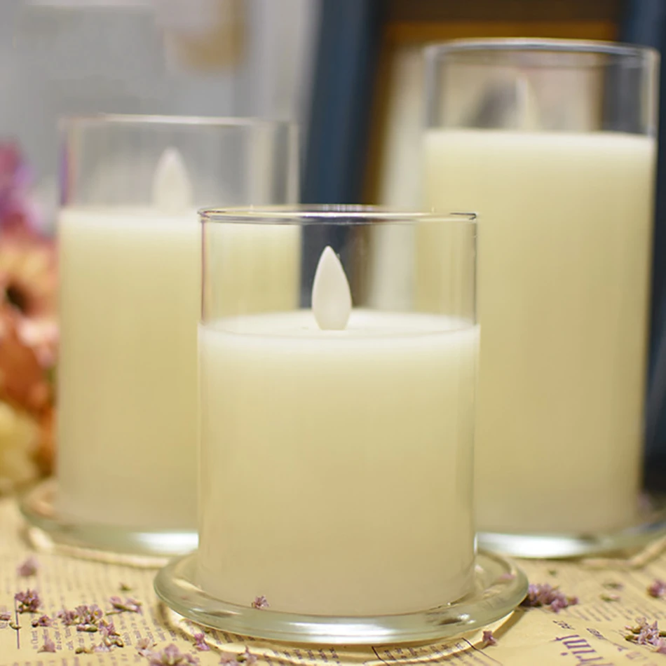 

Wireless Flameless LED Wax Candle Night Light With Remote Control For New Year,Christmas,Wedding Decorative,Home Decor.