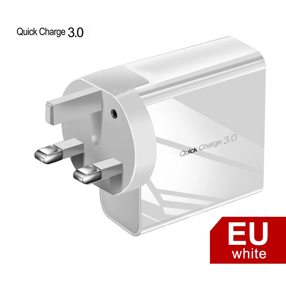 UK Charger Олаф 48 Вт Быстрая зарядка 3,0 USB зарядное устройство QC3.0 QC Тип C PD вилка Быстрая зарядка настенное зарядное устройство для мобильного телефона для iPhone Xiaomi huawei - Тип штекера: UK Charger