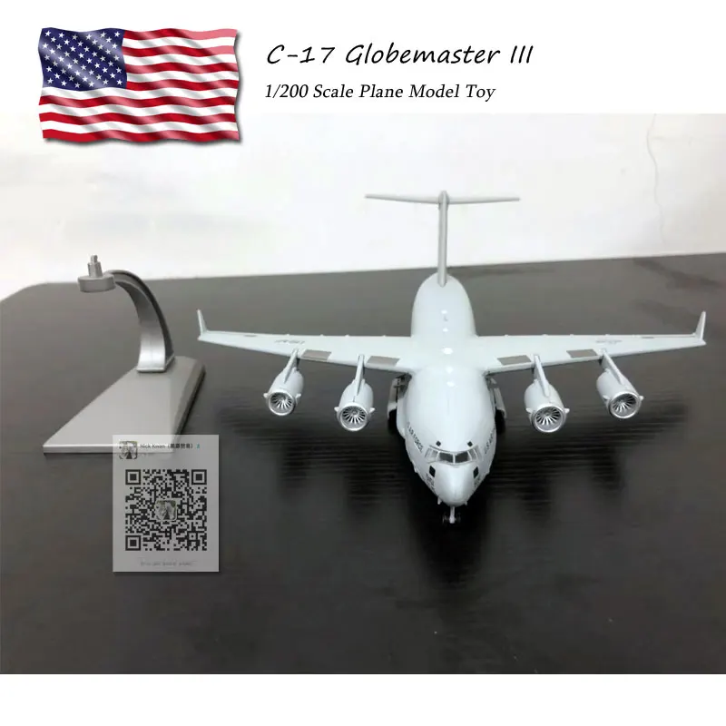 WLTK 1/200 весы C-17 Globemaster III Strategic и Tactical Airlifter литой под давлением металлический армейский самолет модель игрушка для коллекции