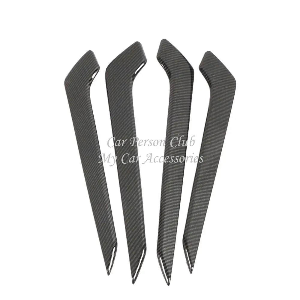 Карбоновое волокно внутренняя ручка двери чаша подлокотник рамка литье крышка