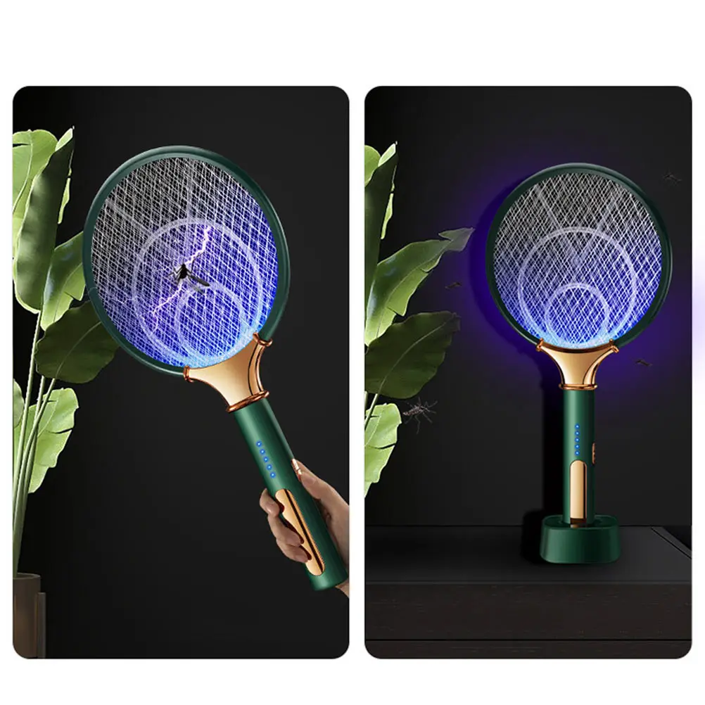 

1pc Household USB Mosquito Swatter 2 in 1 Charging Mosquito Lure Killing Swatter