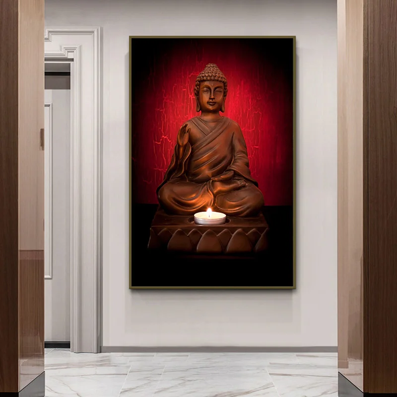 

Sculpture Picture whith the Buddha Canvas Painting Decor Oil Painting Wall Picture Poster Modern Wall Art Picture in Livingroom