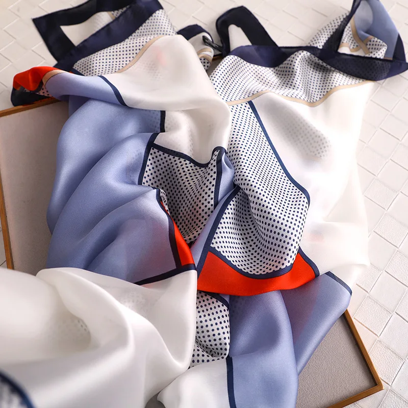 2020 осенью тартан шелковый шарф Для женщин Элитный бренд плед из натурального