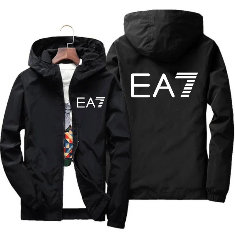 

2021 spring and autumn new EA7 men's casual sports running sunscreen clothing thin outdoor sports baseball uniform