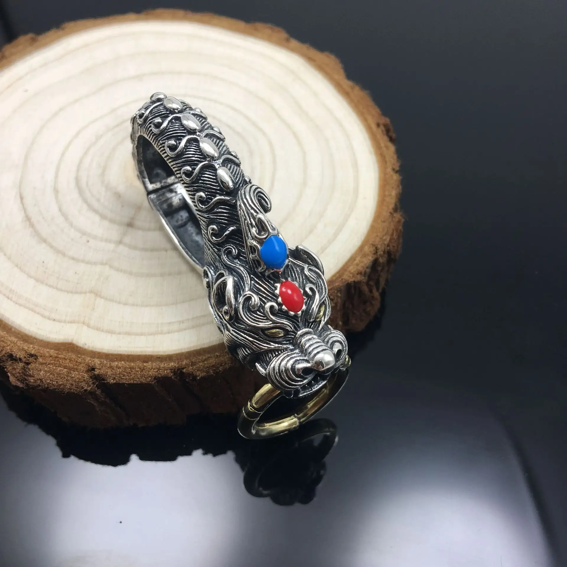 Кольцо для ключей из серебра 100% пробы с застежкой|Подвески| |