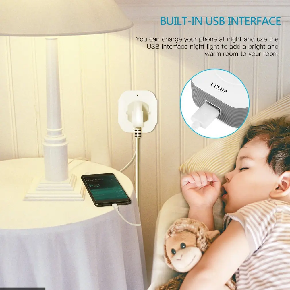 Розетка с USB-выходом 100-240 В 2 шт