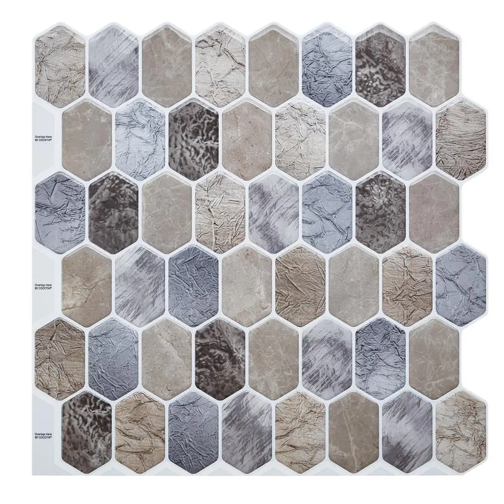 Cocotik 12 &quotx 12&quot 3D гелевая плитка пилинг и палка Backsplash самоклеющиеся обои наклейки 4