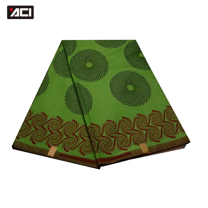 ACI настоящая восковая африканская ткань Анкара 6 ярдов/шт. Tissu Africain настоящая восковая ткань с принтом гарантированный настоящий голландский воск