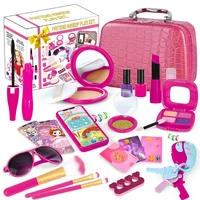 children simulation cosmetic toy set pretend makeup play toy kit house lipstick nail set girls party birthday gift