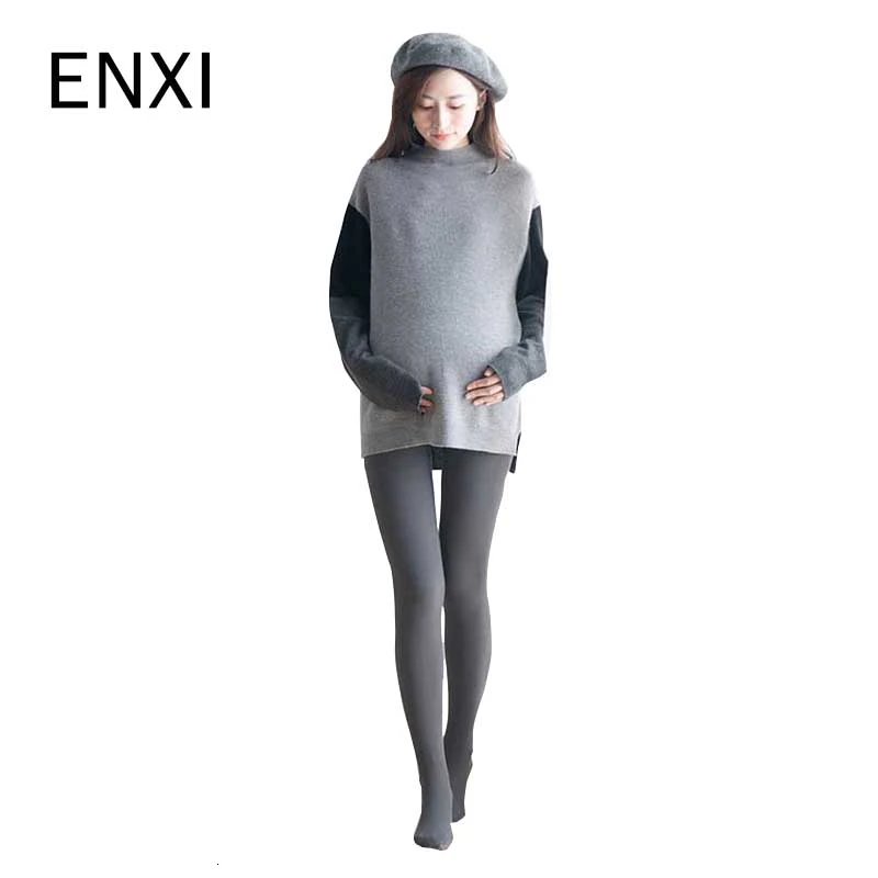 ENXI очень теплые беременности и родам штаны Зимняя обувь с шерстью для беременных